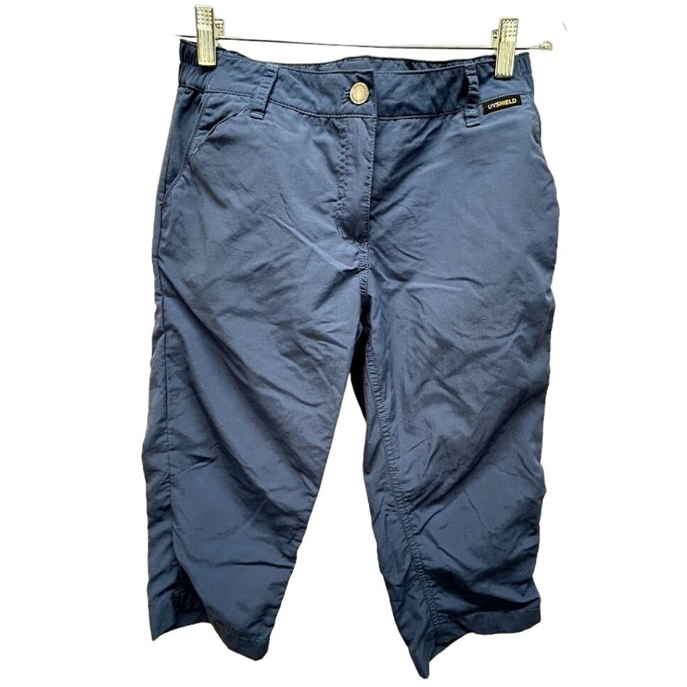 Jack Wolfskin Blue Womens Capri Outdoor Sports Hiking Pants Size XS